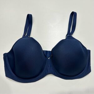 Montelle Elegant Navy Blue Women's Bra, 36e, underwire. Excellent condition!